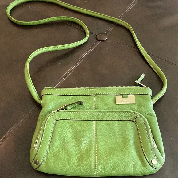 Tignanello Bags Tignanello Kelly Green Leather Crossbody Bag With